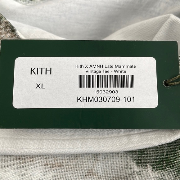 Kith x AMNH Late Mammals Vintage Tee - WHITE - Picture 4 of 4